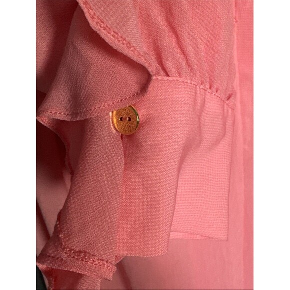 Baum und Pferdgarten Size 6 36 Pink Pink Abbot Midi Dress Ruffles - Picture 9 of 14